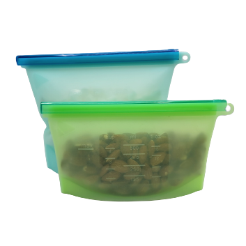 Sac en silicone avec barre de fermeture