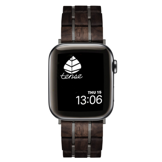 Bracelet de montre Apple Watch en bois revalorisé