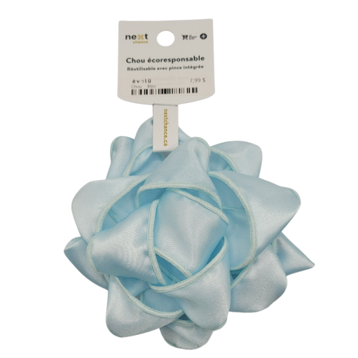 Chou en tissu revalorisé Bleu pâle