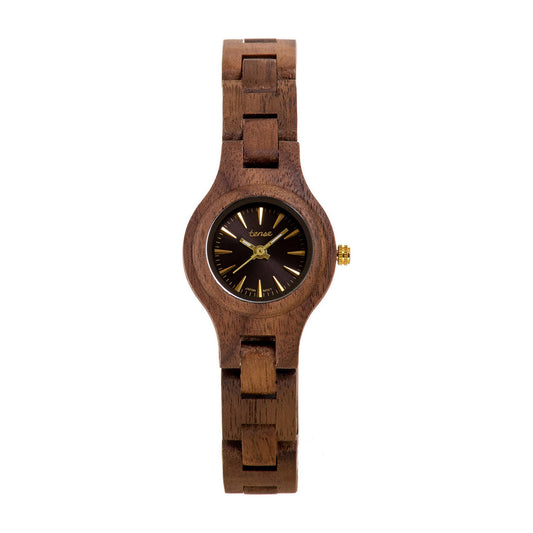 Montre en bois revalorisé pour femme - Pacifique Noyer