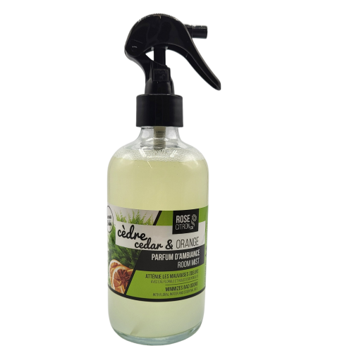 Parfum d'ambiance cèdre et orange